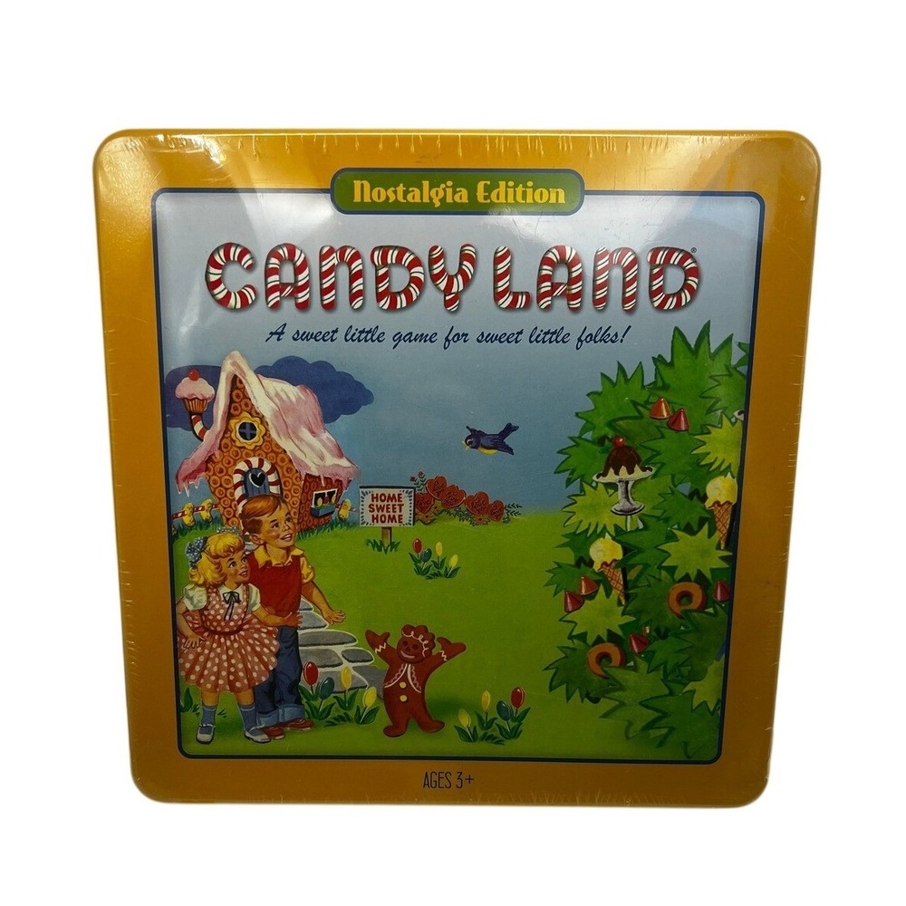 Candy Land Nostalgia Edition Board Game Vintage 1962 Graphics Collectible Tin